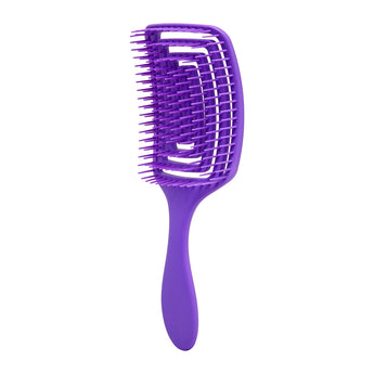 Flexible hair brush O-327 purple