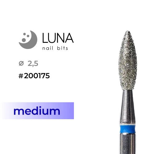Diamond Flame Drill Bit 2.5-8, Blue (Medium Grit)