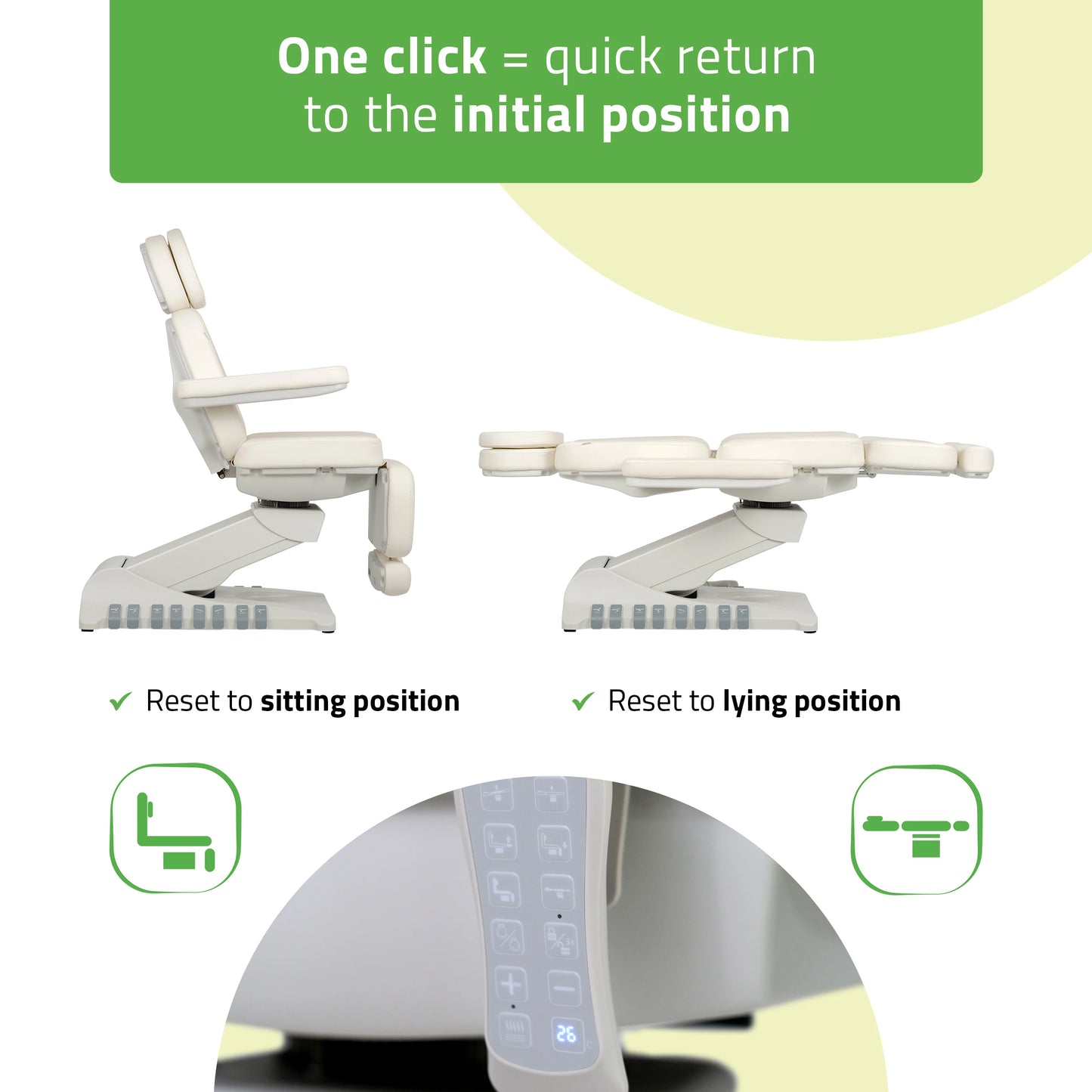 Electric beauty chair Luxoria PRO 5 k701 snow white