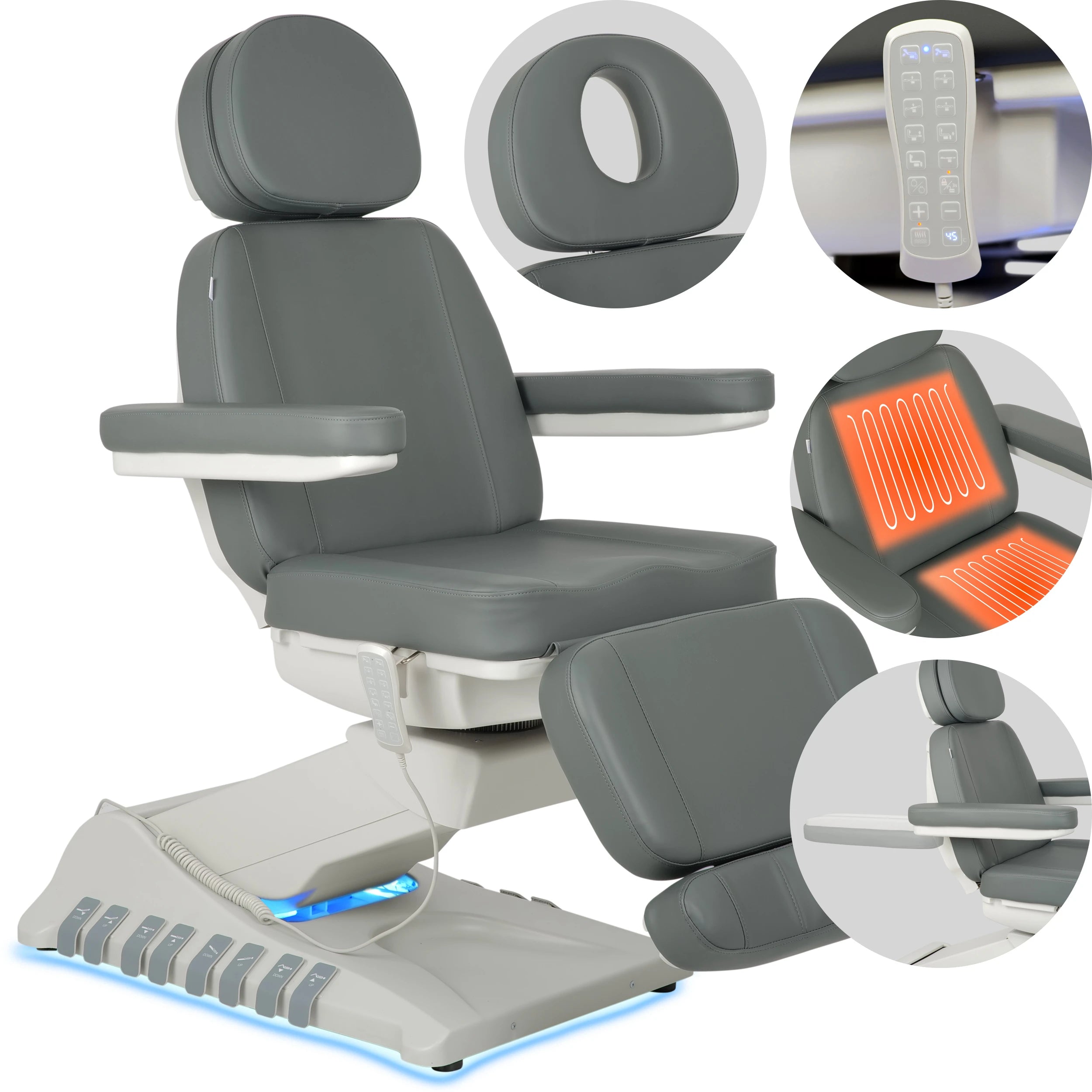 Electric beauty chair Luxoria PRO 5 k721 ash grey