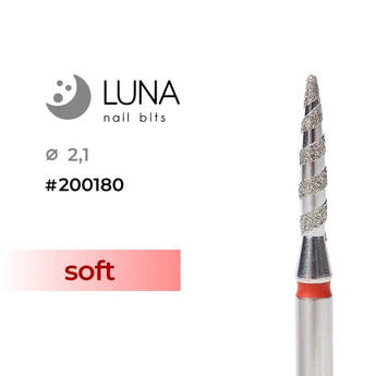 Diamond Drill Bit Flame Tornado 2.1-10, Red (Fine)