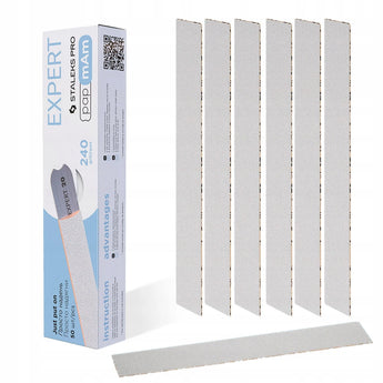 A set of disposable files-cases for a straight nail file base 240 grit (50 pc) [DFCE-22-240W]