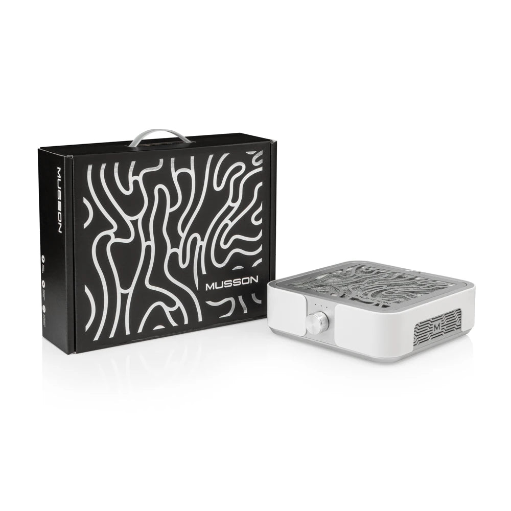 MUSSON X2 SILVER 72W Nail Dust Collector for Manicure and Pedicure