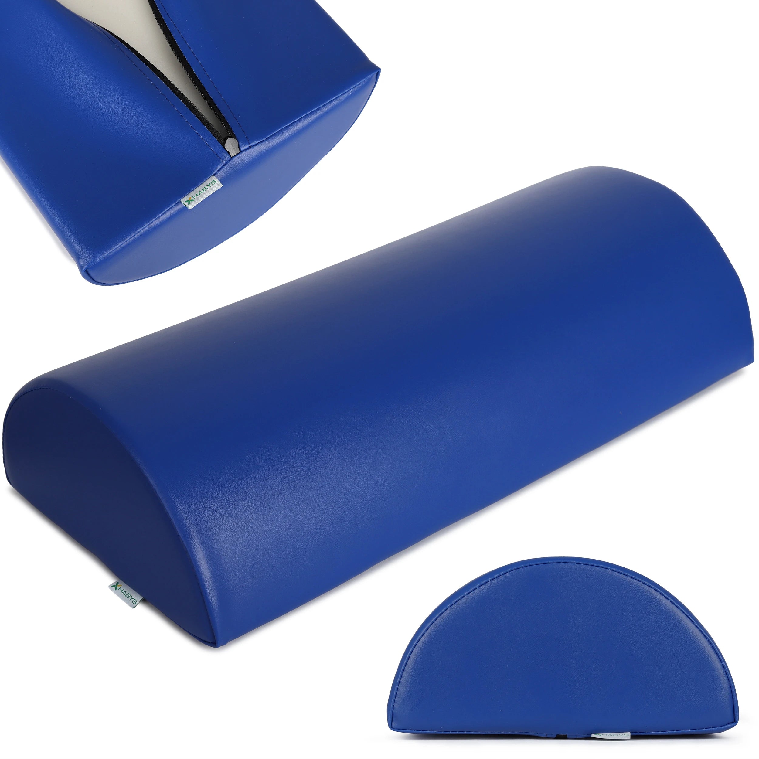 Semi Round Bolster 60x30x15 K012 Navy Blue