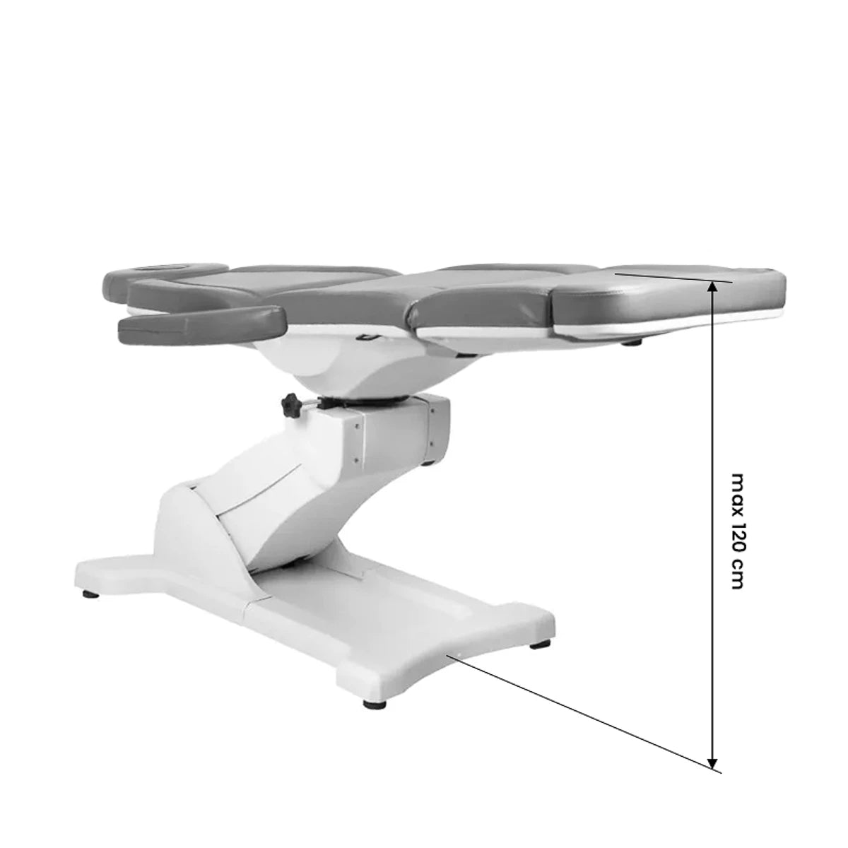 Beauty bed-couche AZZURRO 869a rotary, 4 motors, gray
