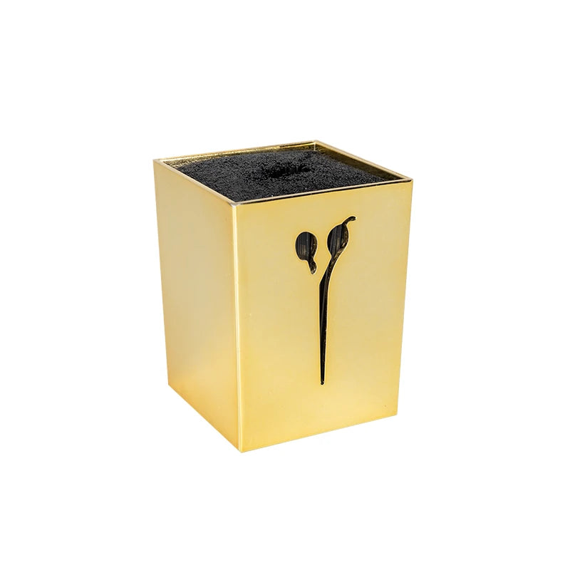 Gold scissors stand