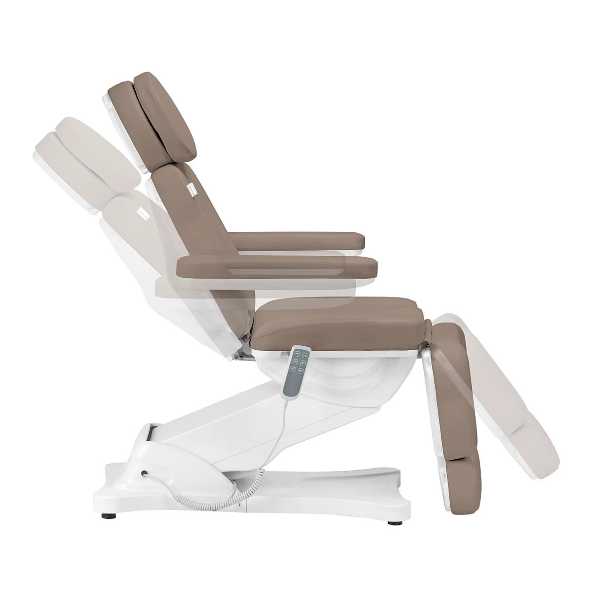 Electric cosmetic chair SILLON CLASSIC 3 motors modern brown