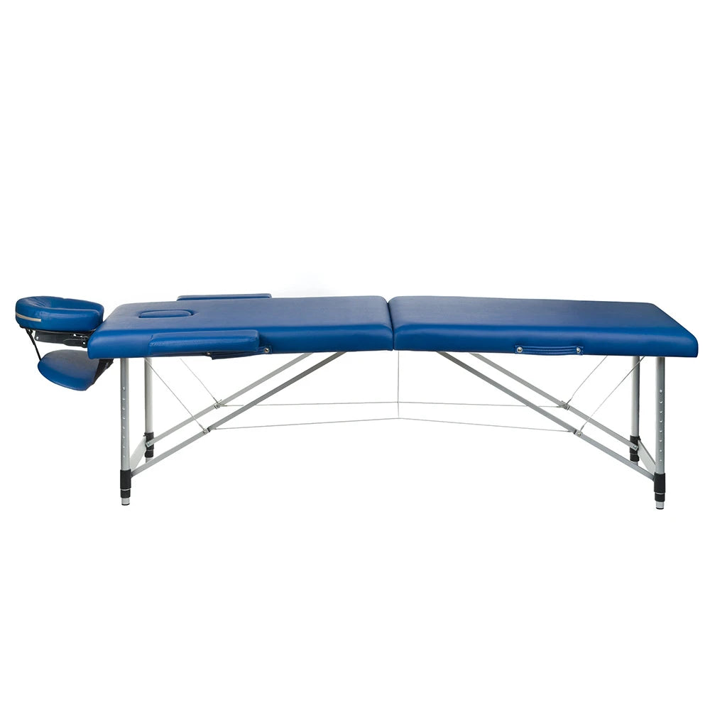 Folding massage table COMFORT 11, blue
