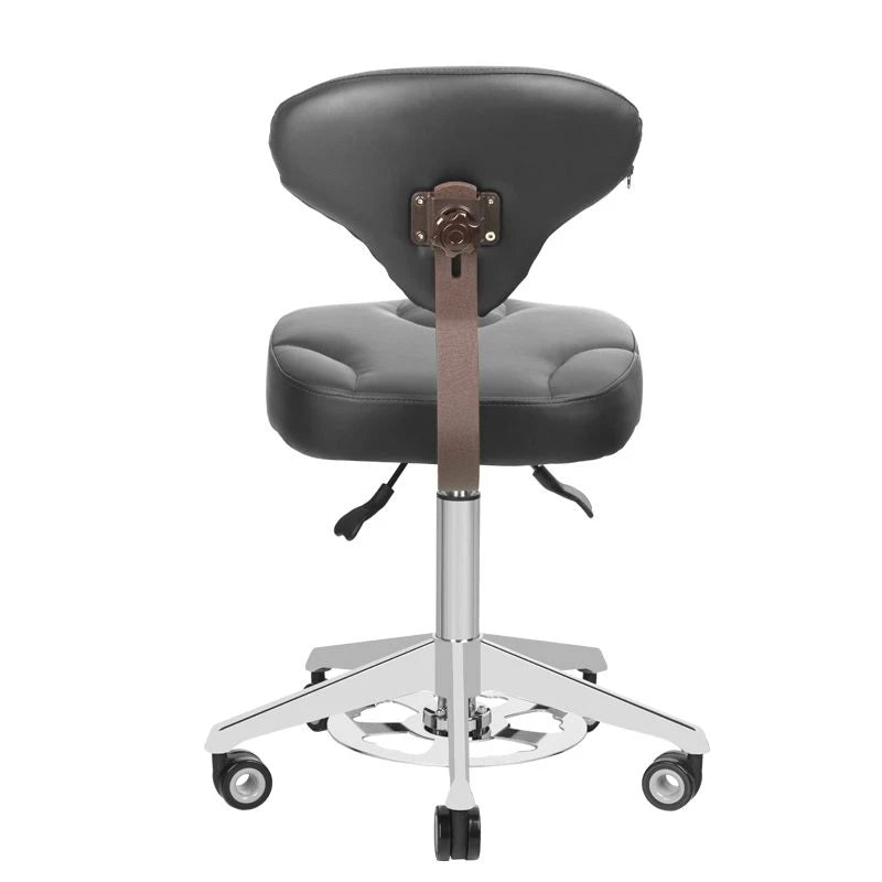 Cosmetic chair, AZZURRO 156F BUMP-UP, black