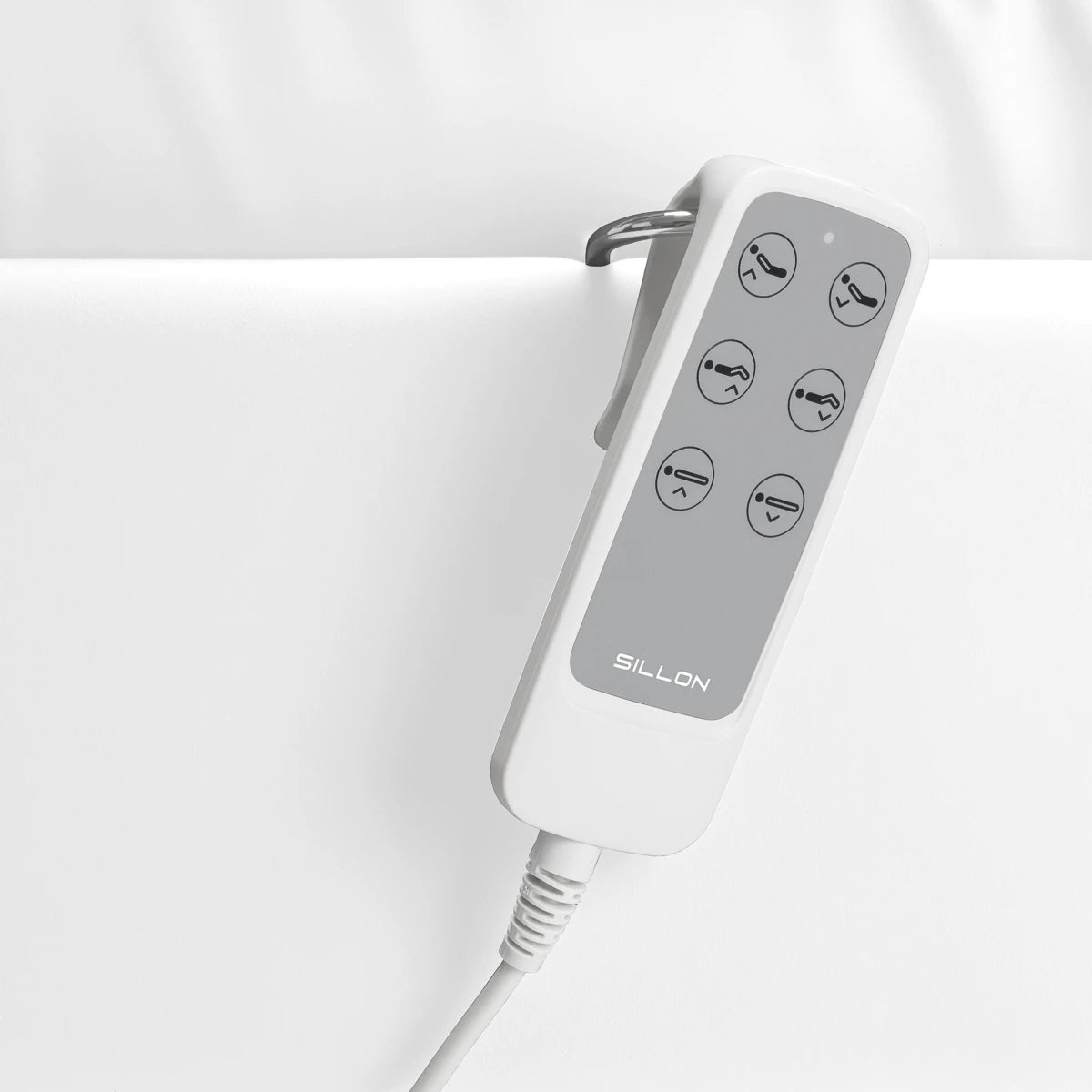 Beauty bed-couche SILLON LUX 273b, 3 motors, white