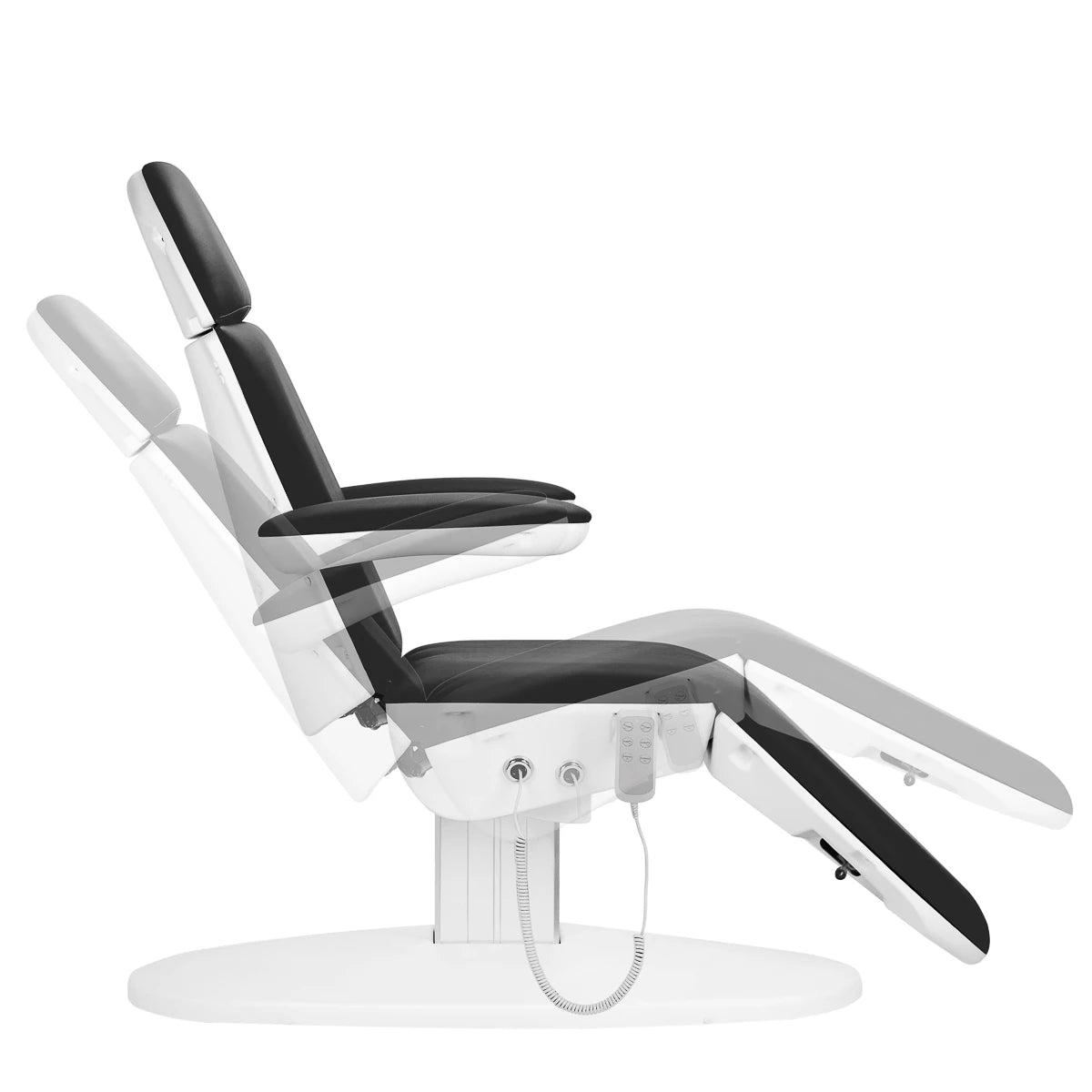 Cosmetic chair electr. 2240 Eclipse 3 actuators black with a cradle