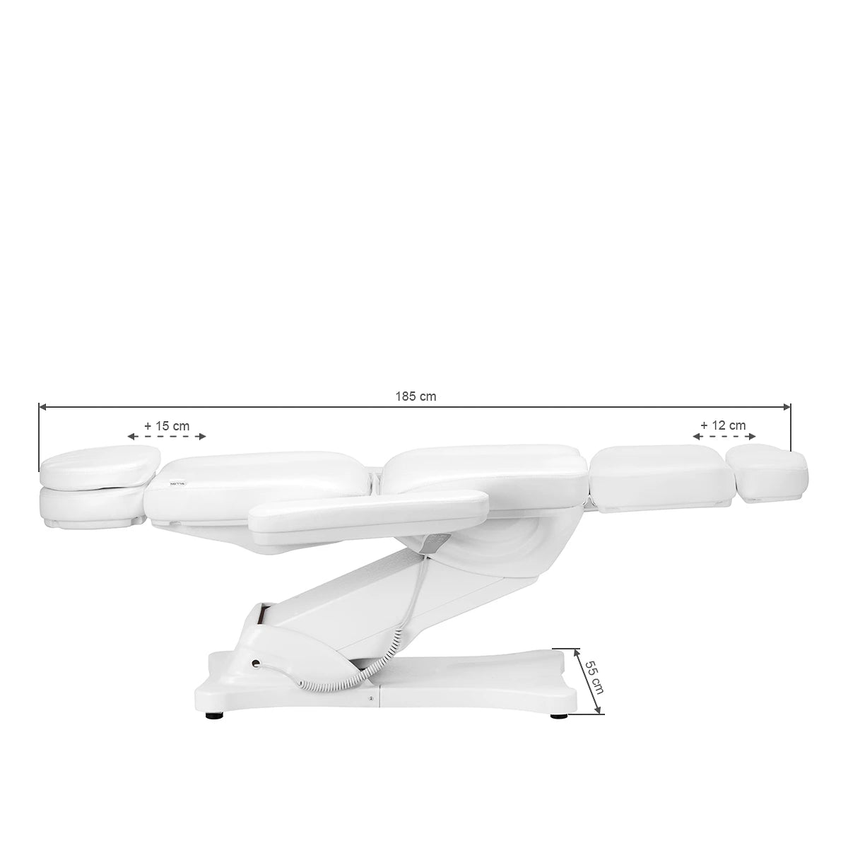 Beauty bed-couche SILLON CLASSIC, 3 motors, white