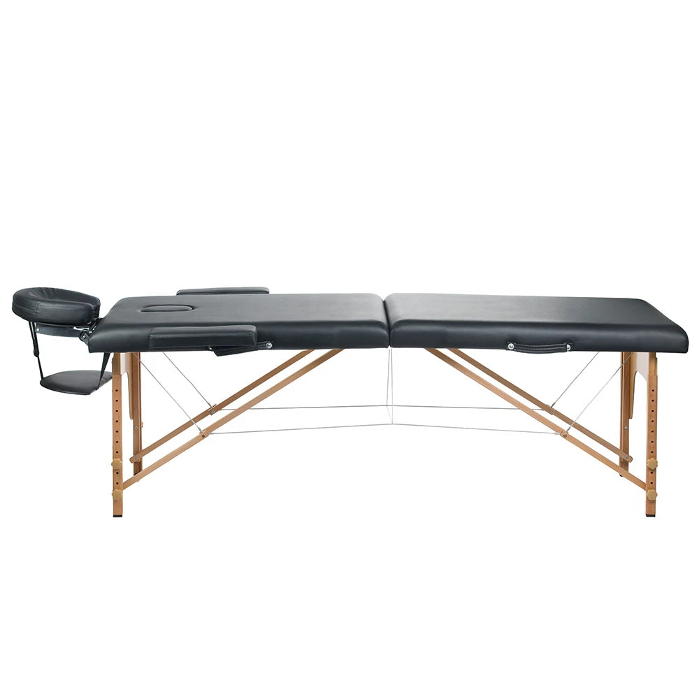 Folding massage table COMFORT 10, black