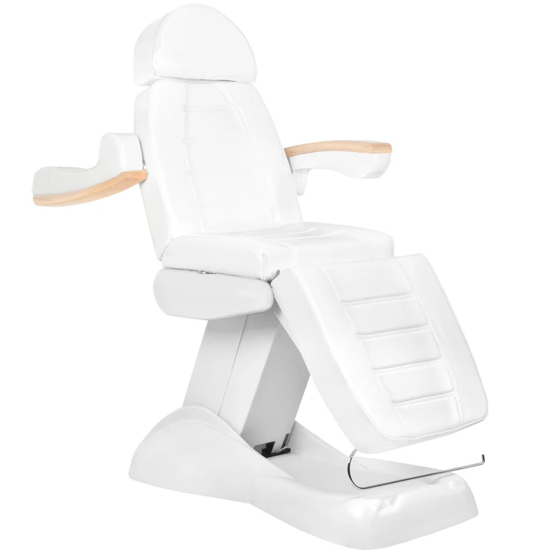 Beauty bed-couche LUX, 3 motors ,white / beech, controlled by phone