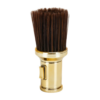 Hairdresser's neck brush with talcum powder