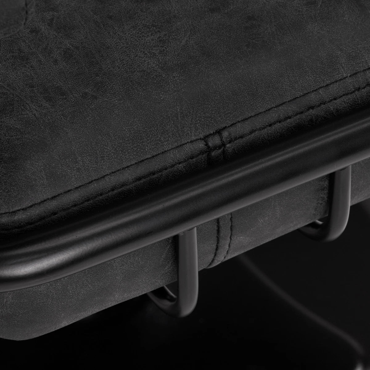 Hairdressing chair Gabbiano Katania Loft Old Leather black