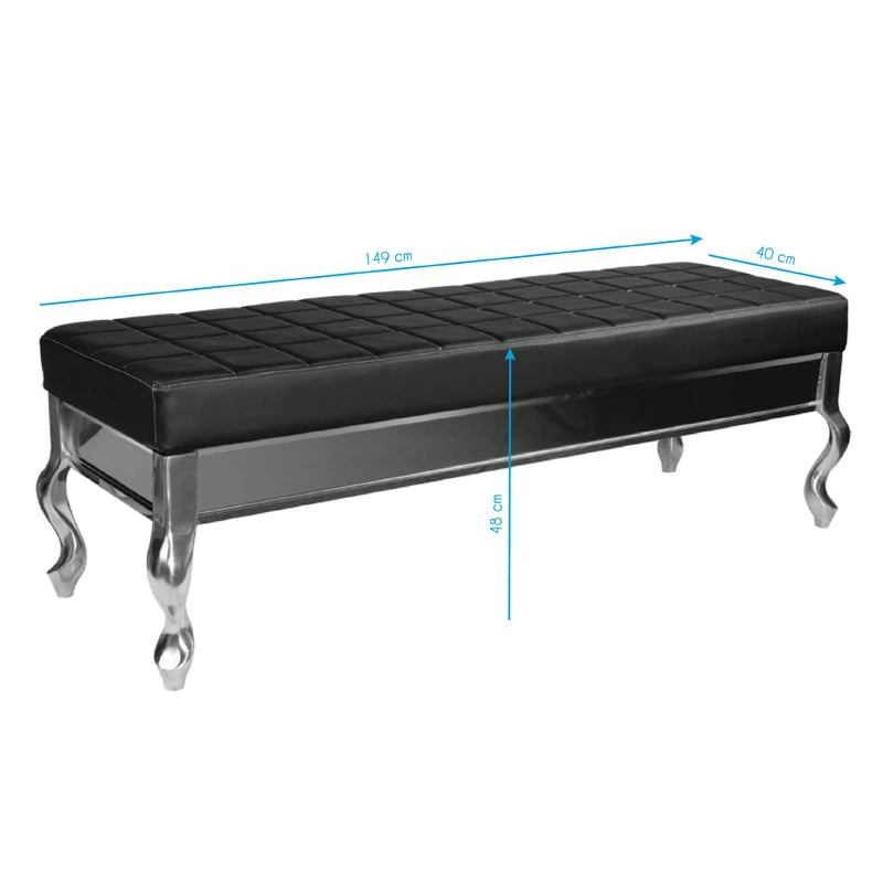 Gabbiano sofa for waiting room f011 black