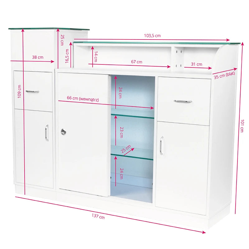 Gabbiano reception desk q-0333