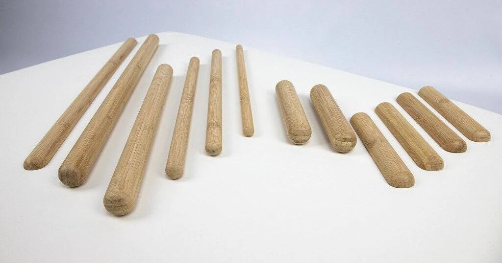 Bamboo massage  sticks set