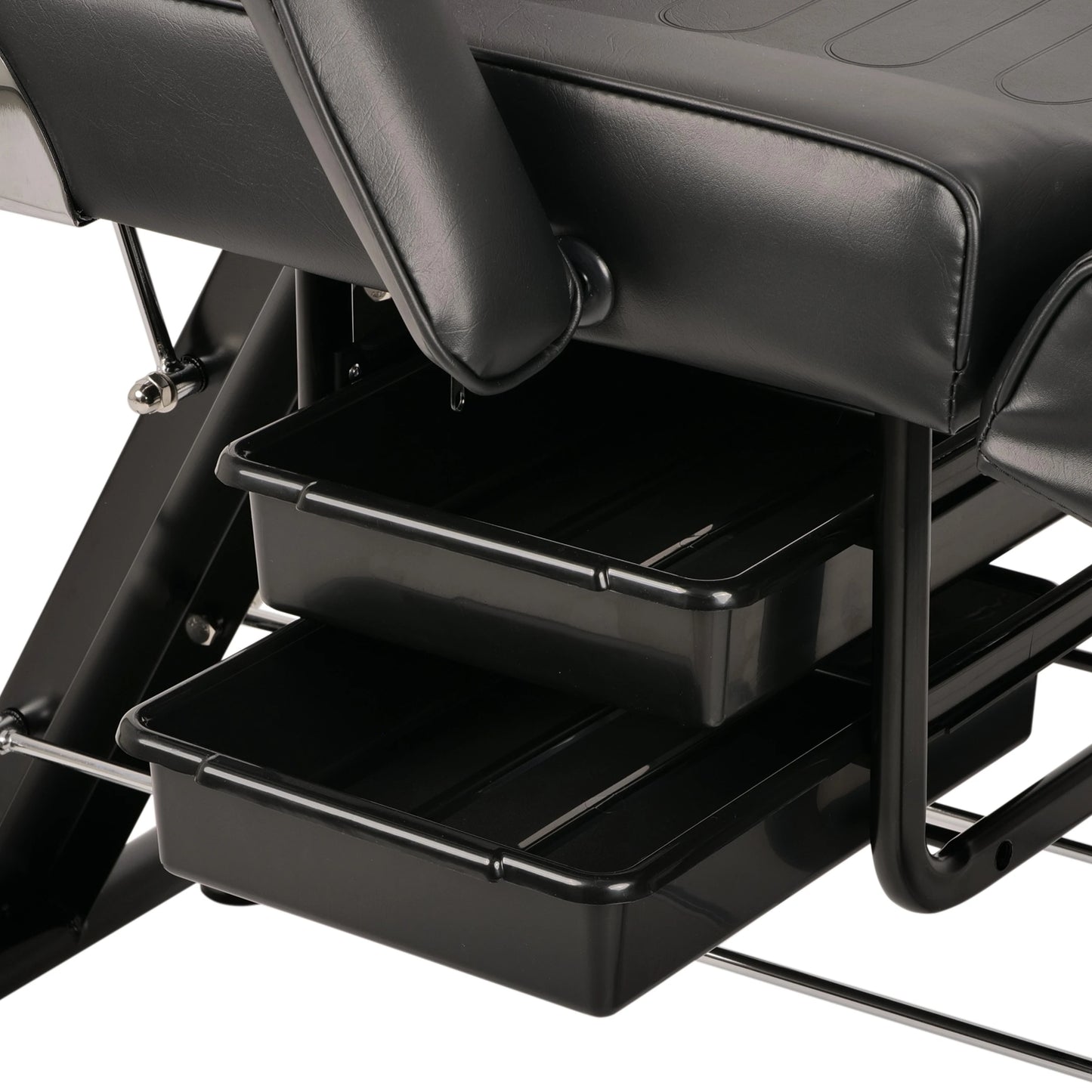 ARIA NERO beauty chair with trays, black