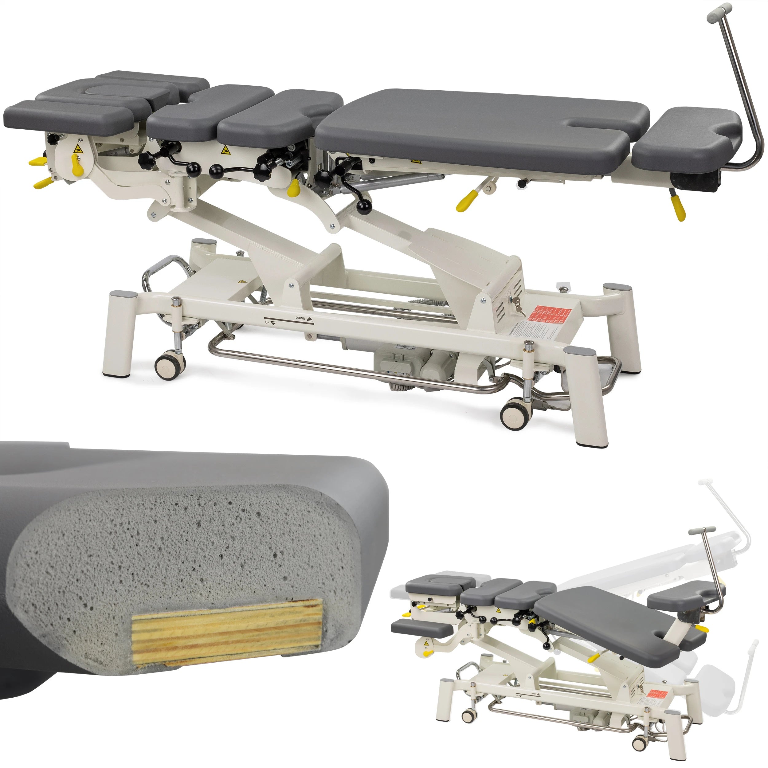 Stationary massage table: chiropractic table Upright Chiro Z7