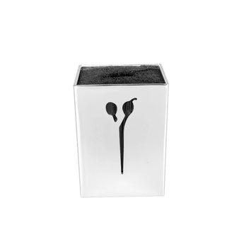 Silver scissors stand