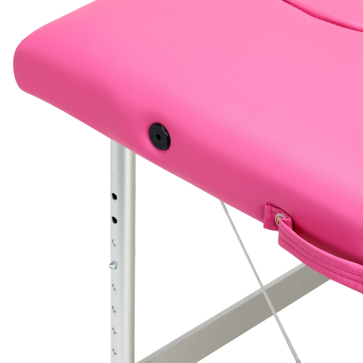 BALANCE aluminium folding massage table 2 segment pink