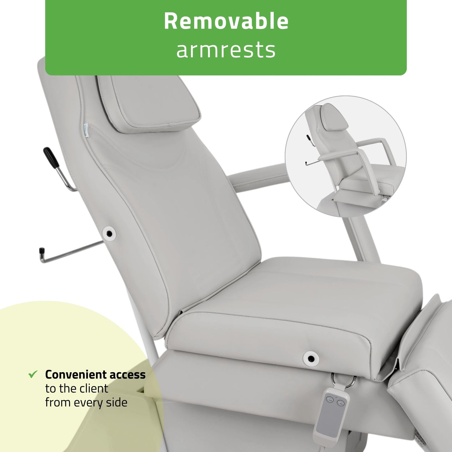 Electric beauty chair Laris Touch Core k329 grey