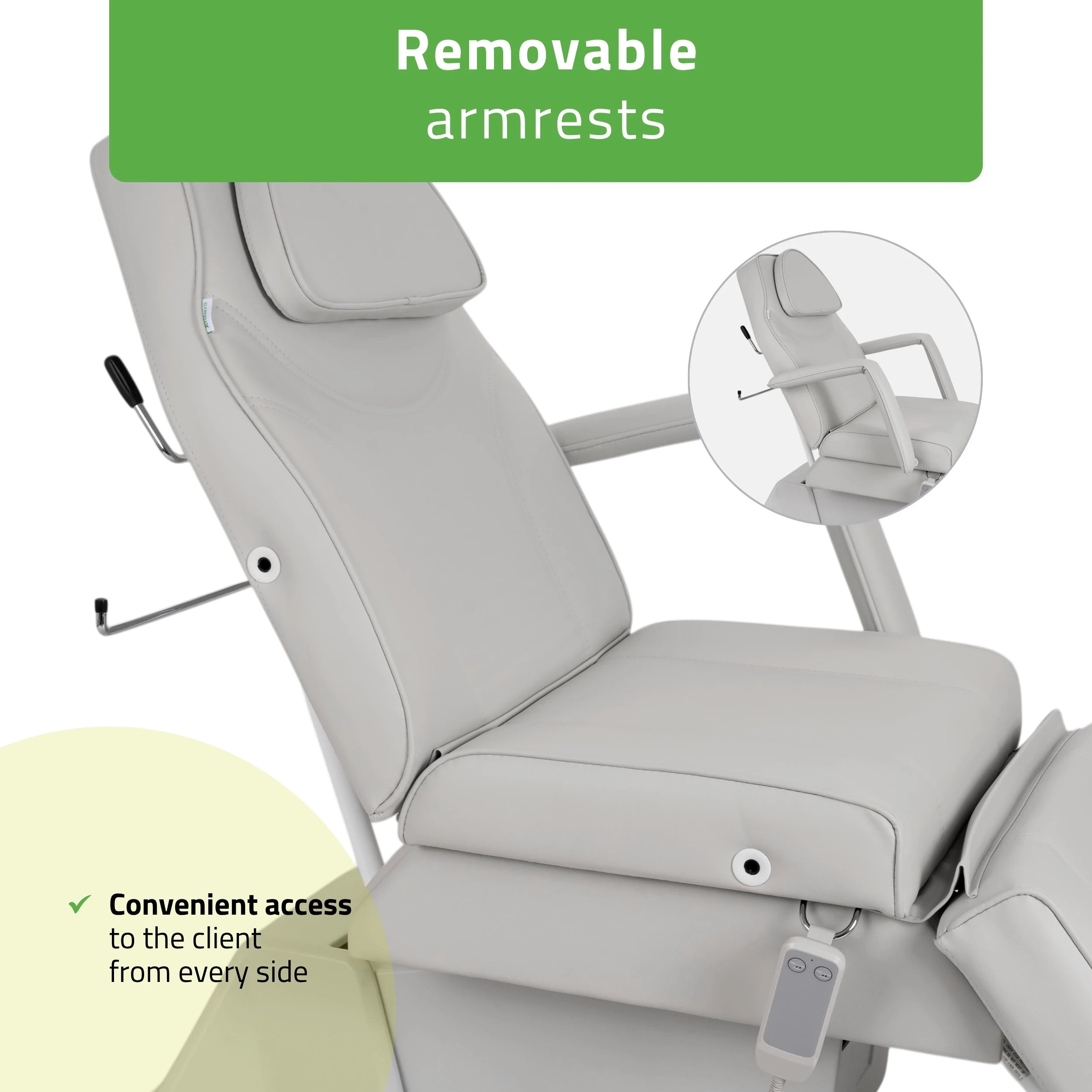 Electric beauty chair Laris Touch Core k329 grey