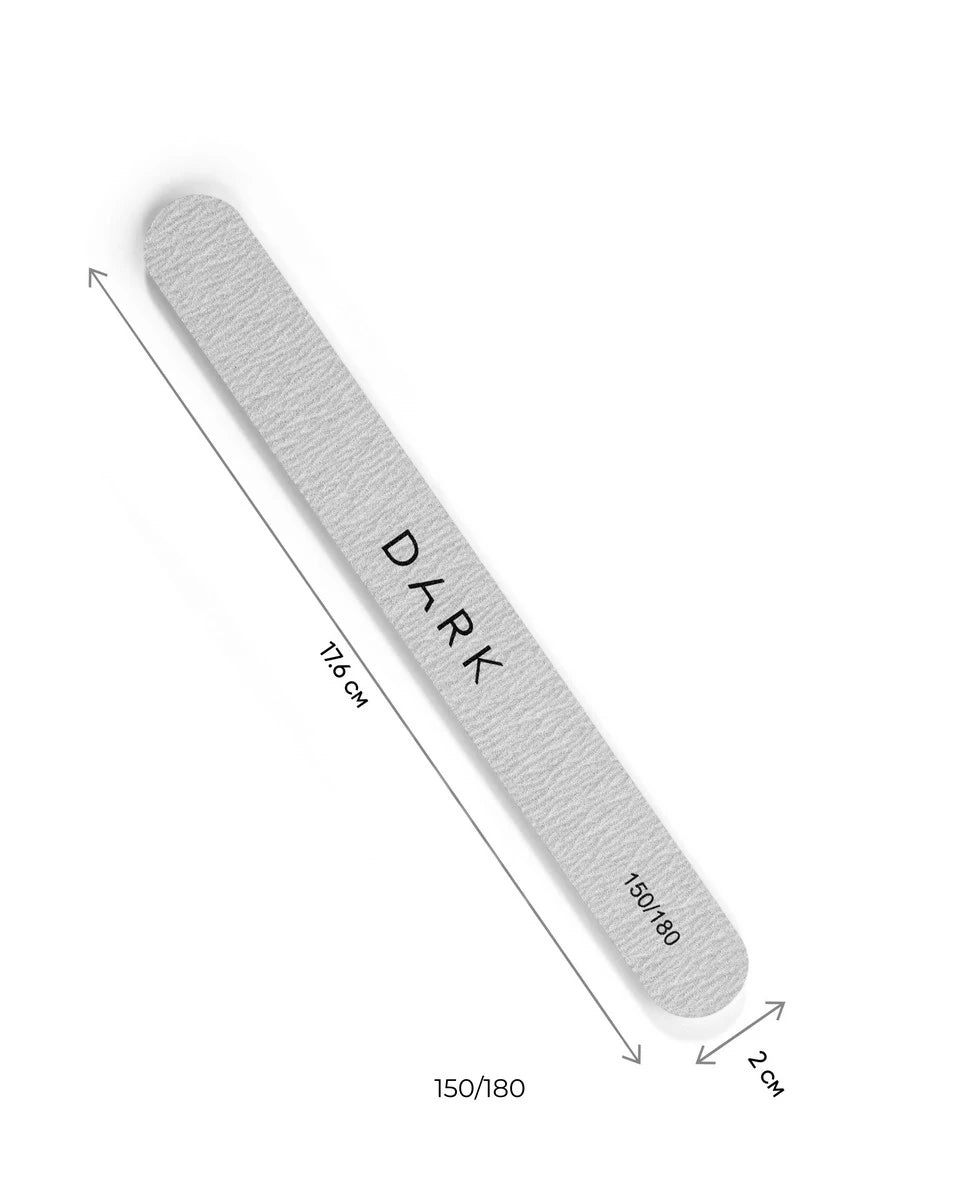Set of files - oval on foam grey, 25 pcs (150/180 grit)