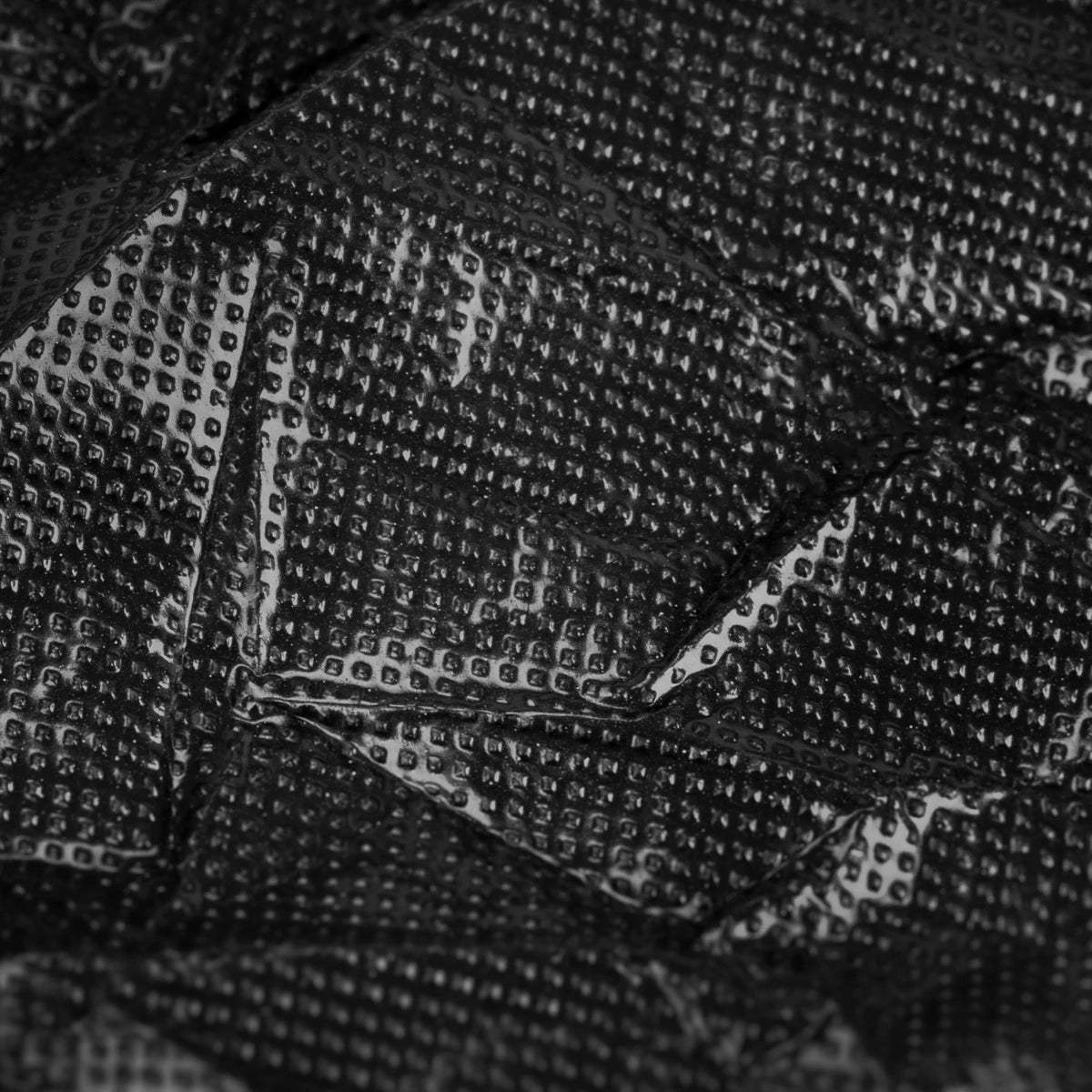 Disposable plastic sheet with elastic band black