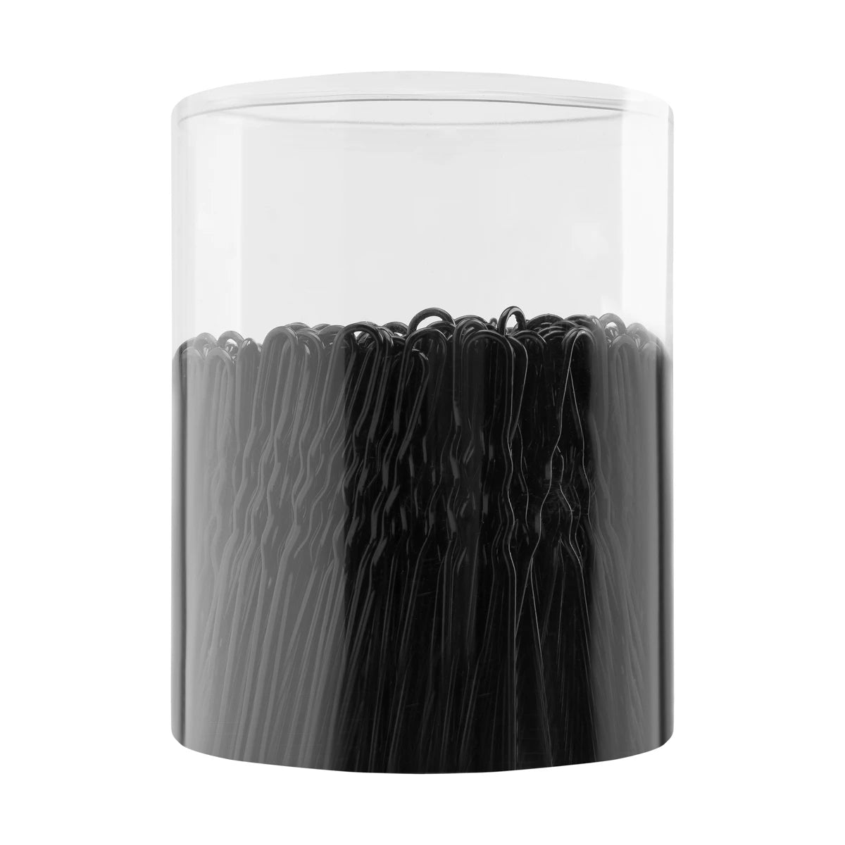 Hairdressing buns for hair e-65 300 pcs 5 cm black