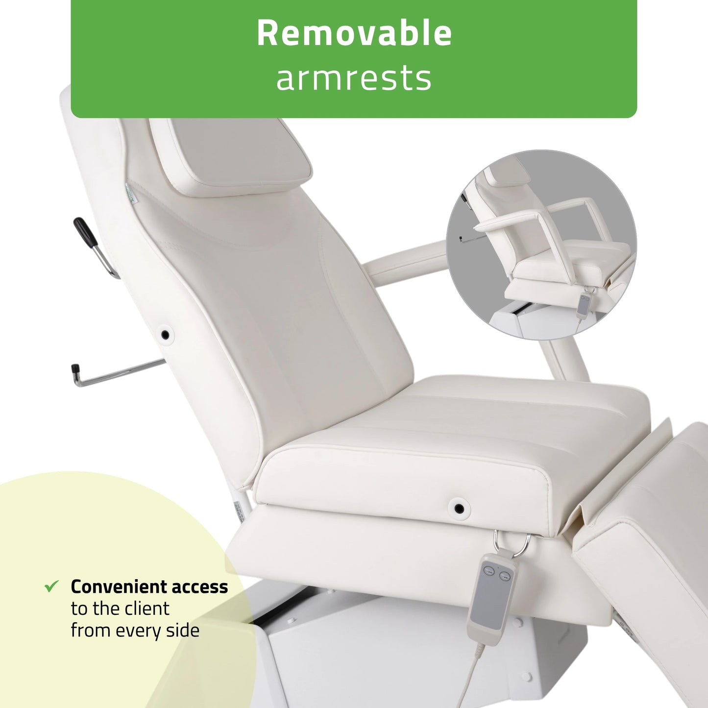 Electric beauty chair Laris Touch Core k301 white