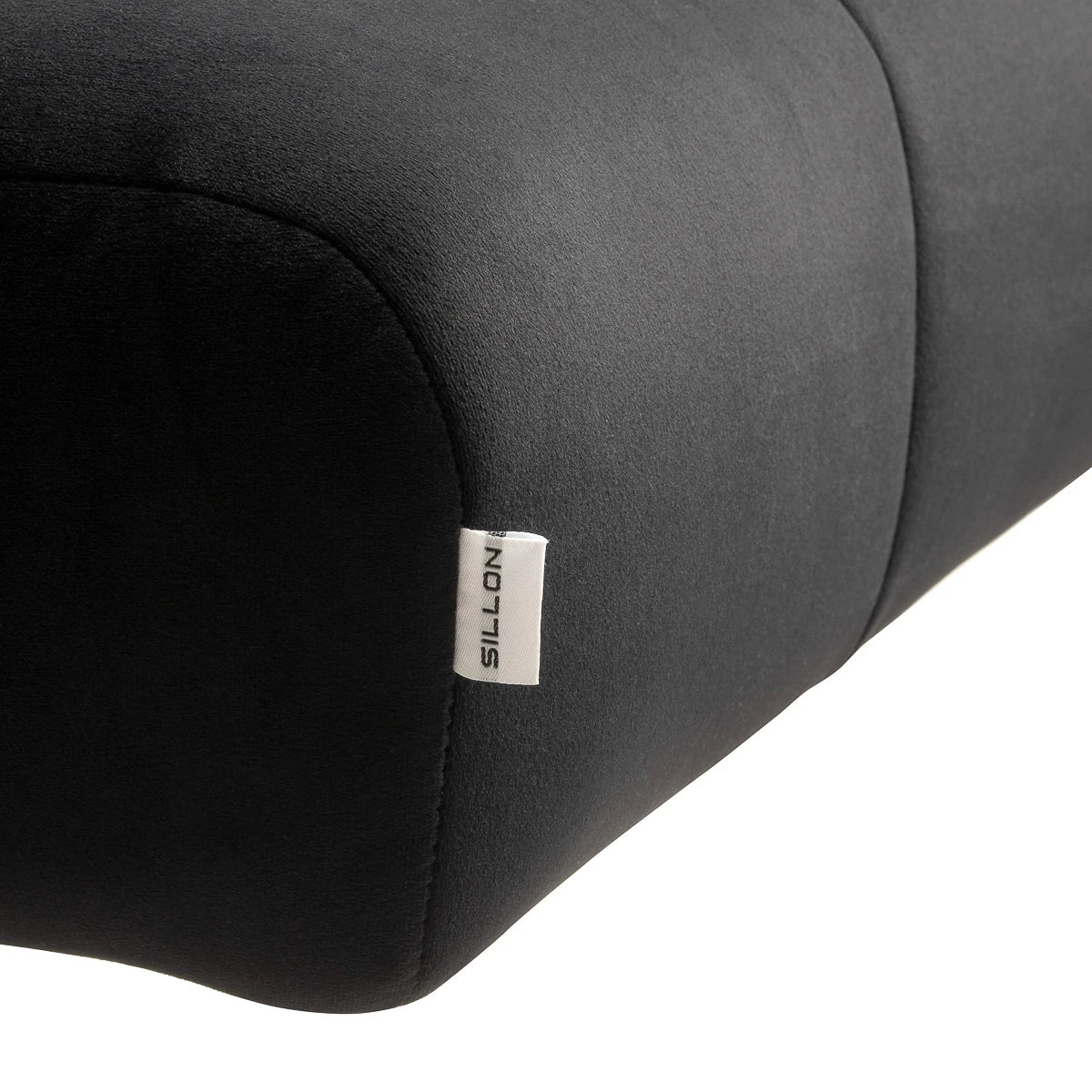 Sillon Corona eyelash treatment chair, black with gold base