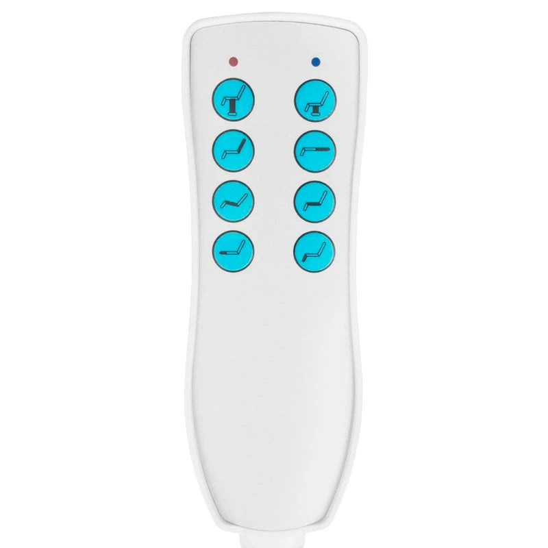 Beauty bed-couche AZZURRO 869a rotary, 4 motors, white