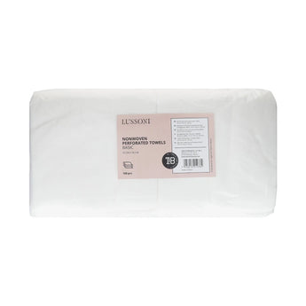 LUSSONI Perforated Nonwoven Towels BASIC, 70 cm x 50 cm, 100 pcs
