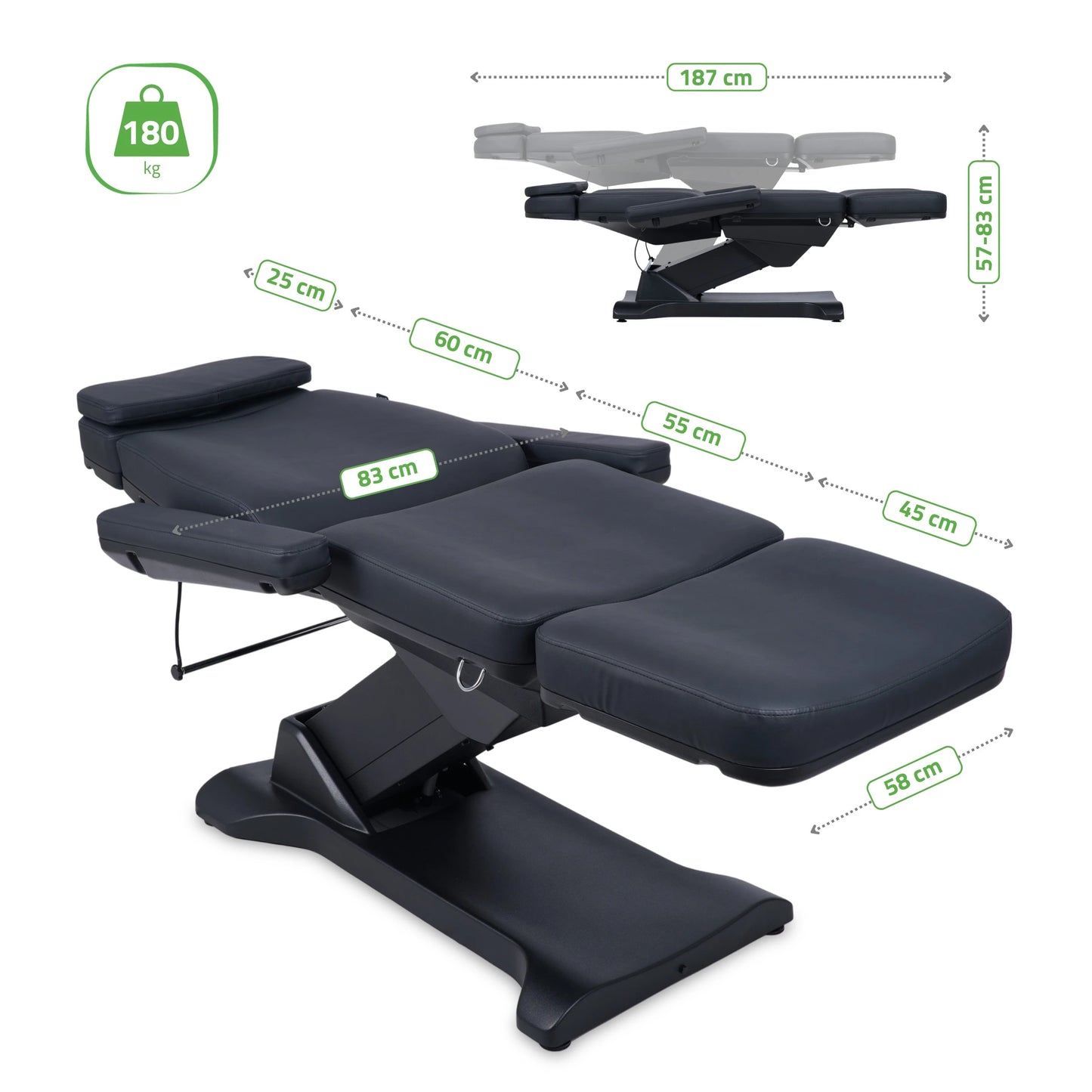 Electric beauty chair Selia PRO 4 Touch Core k315 black