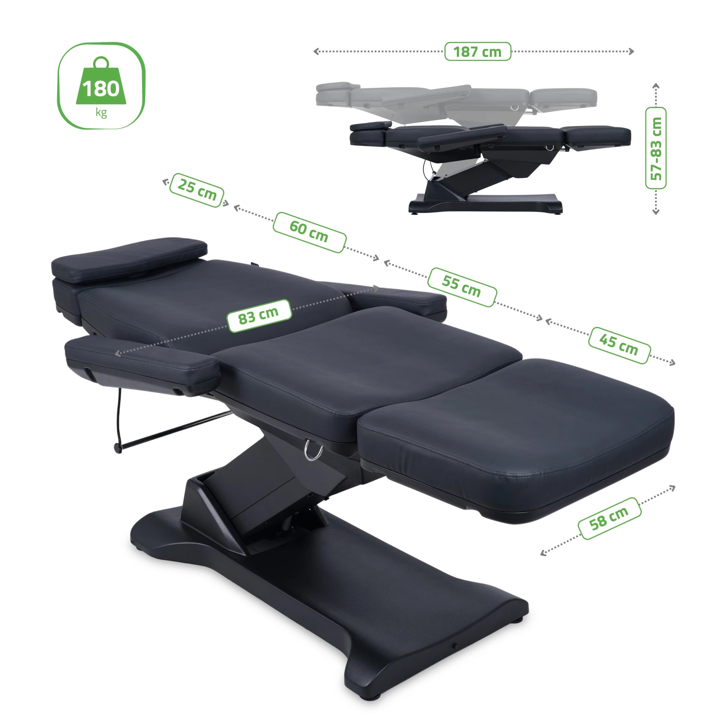 Electric beauty chair Selia PRO 4 Touch Core k315 black