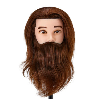 Beard training head Gabbiano WZ4 natural hair, color 4H, length 8"+6"
