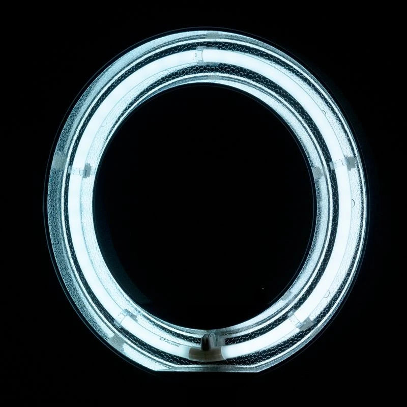 Ring lamp, RING LIGHT 18" 55W, fluorescent, white + tripod