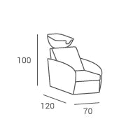 Hairdressing backwash GLOBE SOFA