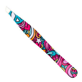 Eyebrow tweezers with angled head (coloured), Snippex