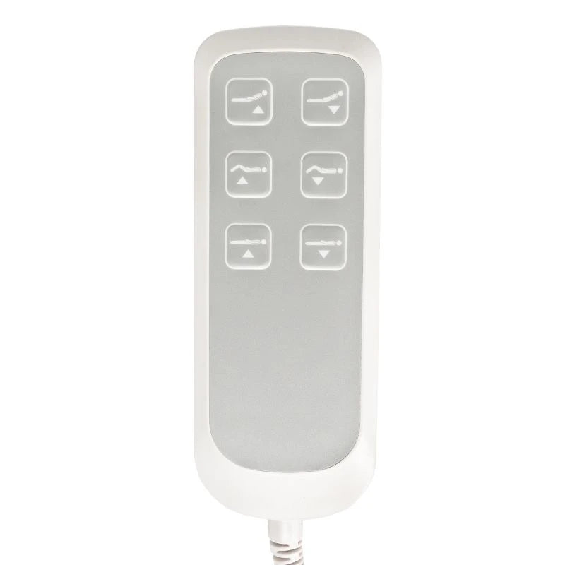 Beauty bed-couche LUX, 3 motors, white / beech