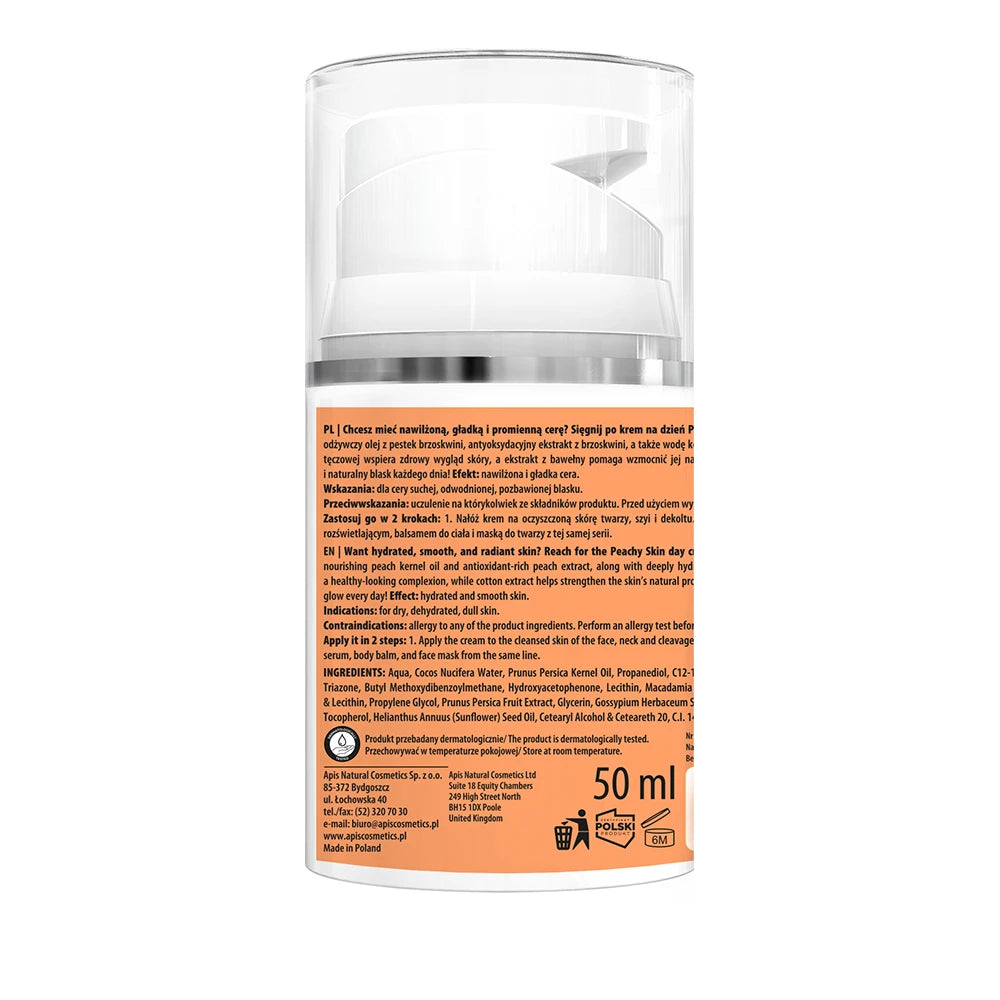 Apis PEACHY SKIN Moisturizing Day Cream SPF 20 50 ml