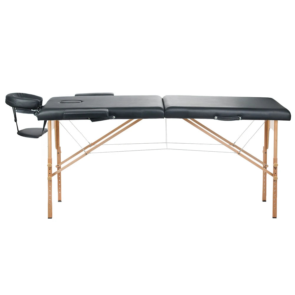 Folding massage table COMFORT 10, black