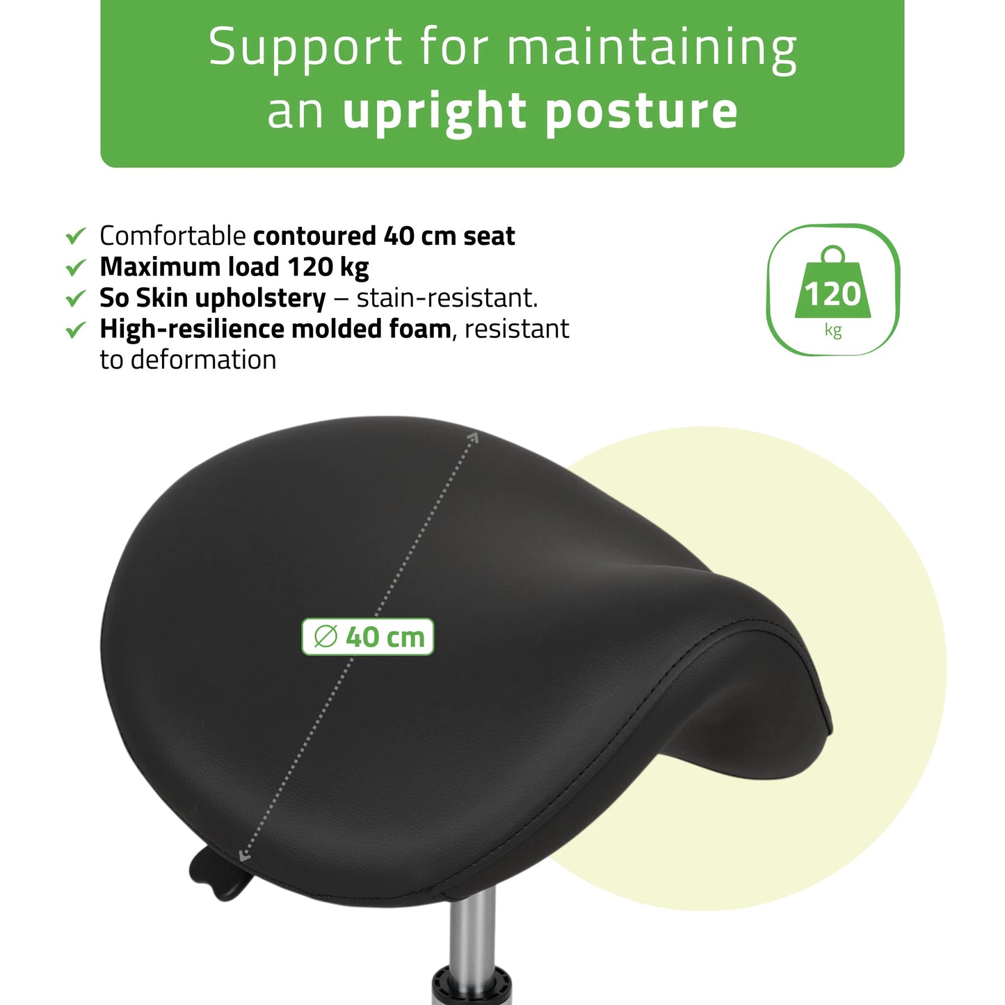 Stool Alma So Skin K515 Black