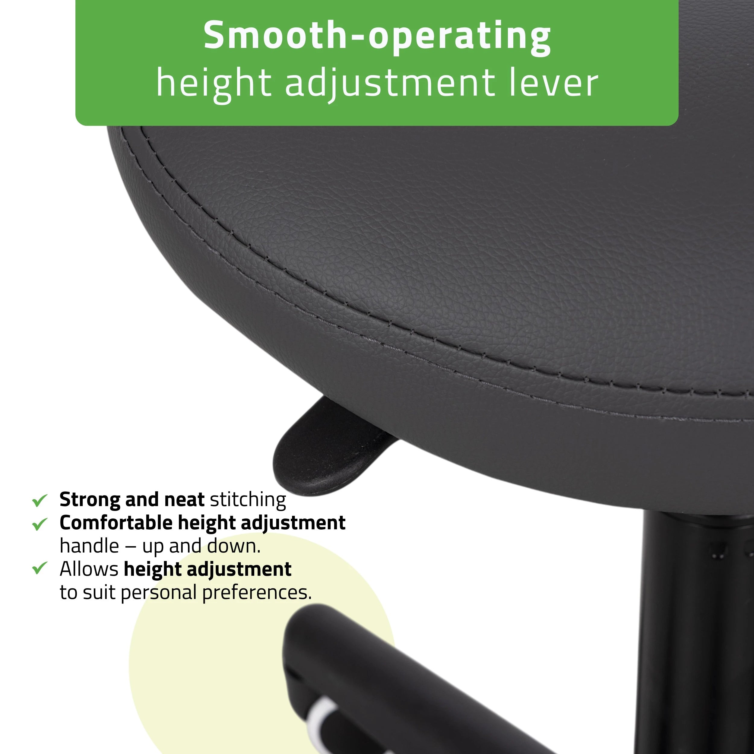Saddle stool LUMO, Comfy Base k521 grey