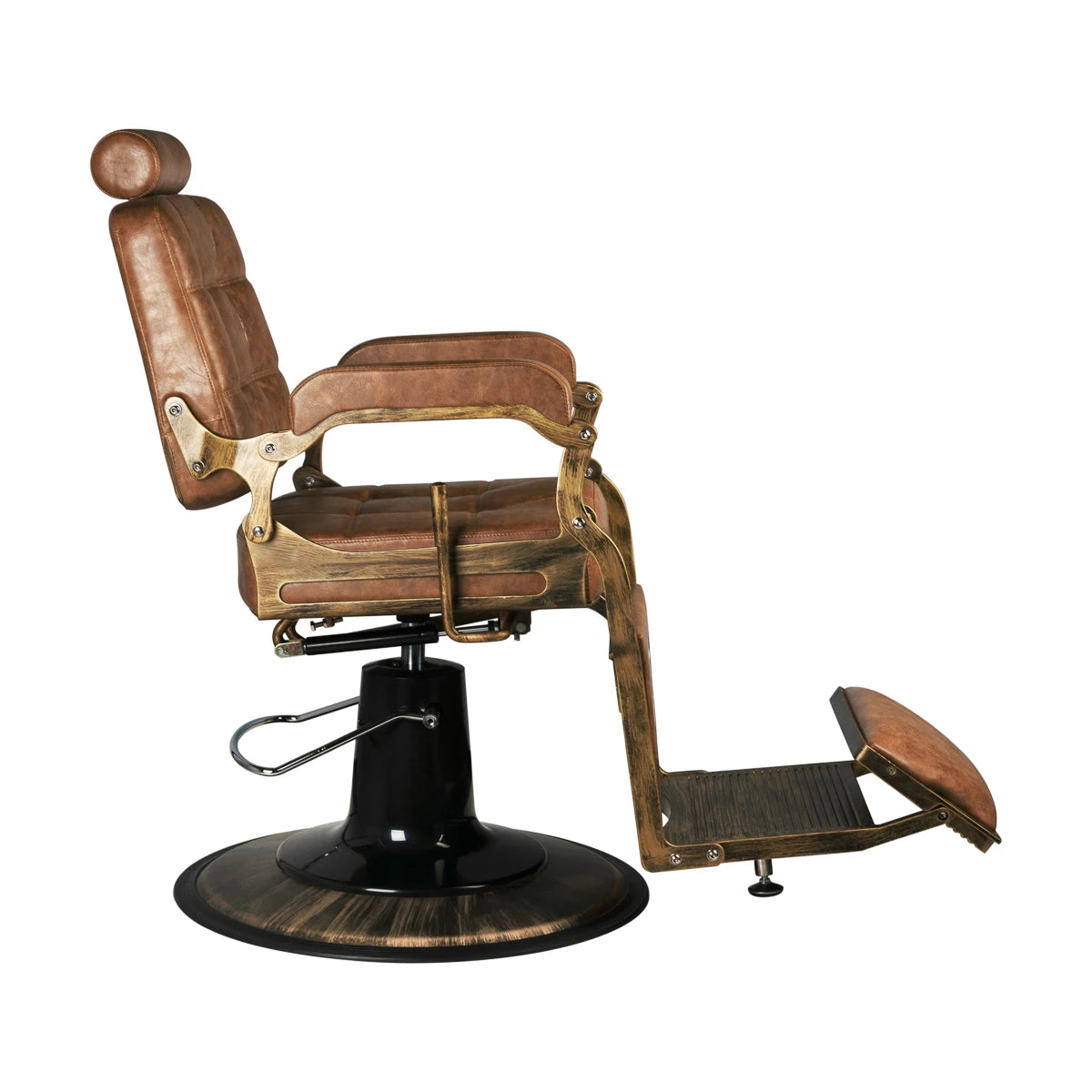 Barber Chair Gabbiano boss old leather light brown