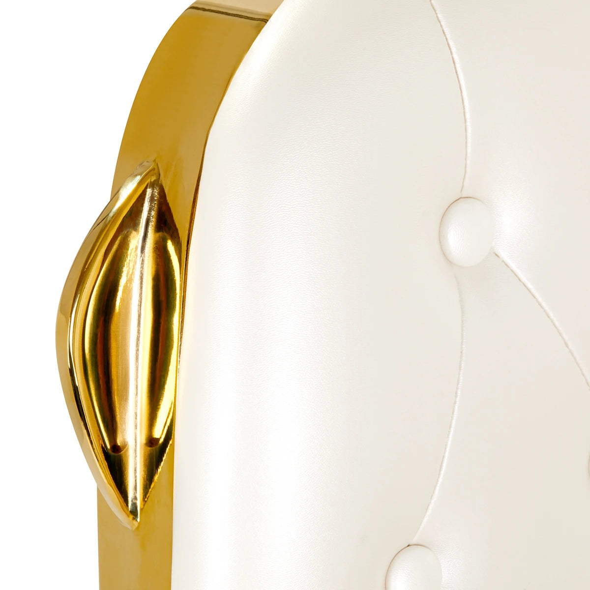 Barber Chair Gabbiano Francesco Gold white